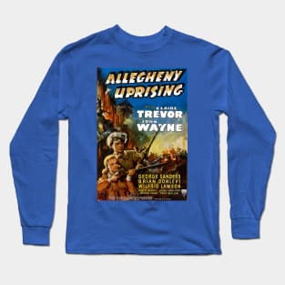 Classic Western Movie Poster - Allegheny Uprising Long Sleeve T-Shirt